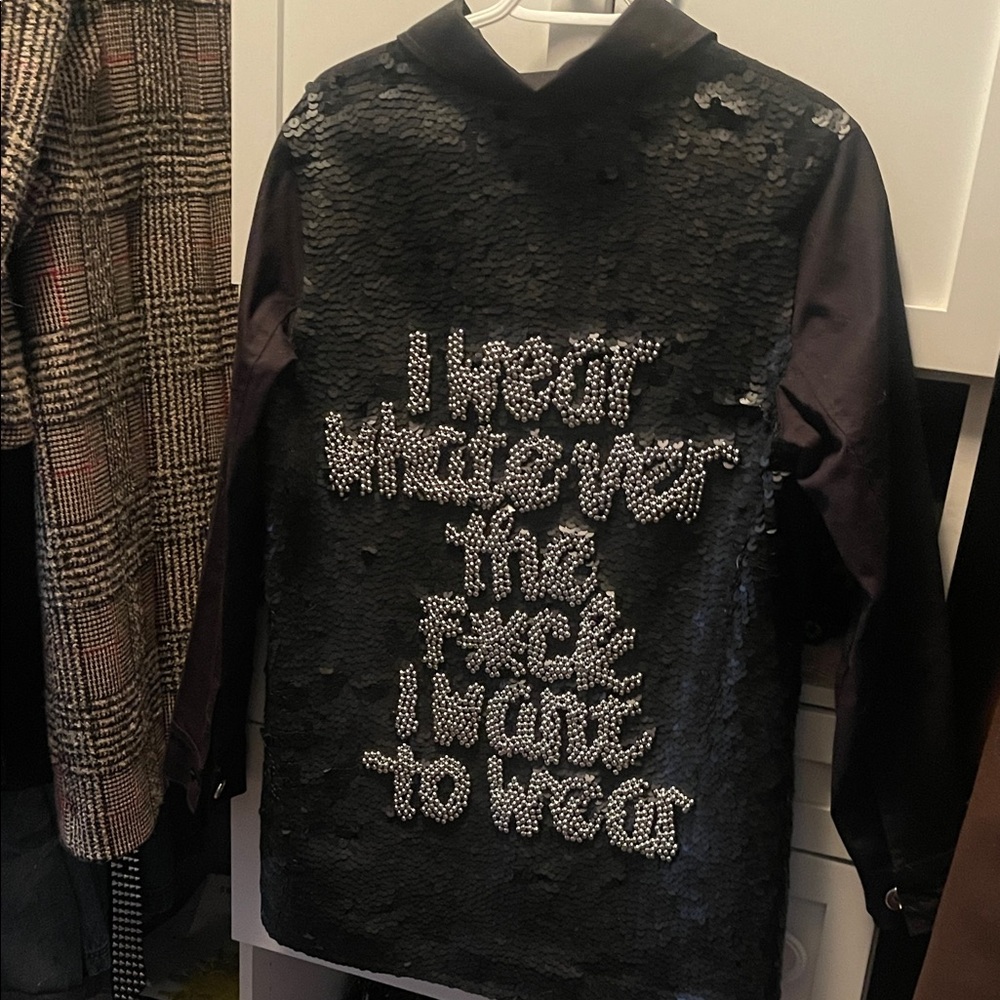 Rock N Karma Black Sequin Statement Jacket
